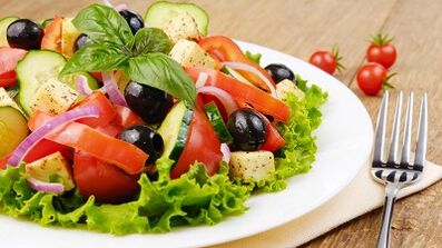 menu nimûne ji bo gastrit