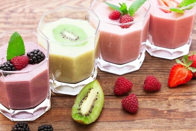 Smoothies fêkî-berry